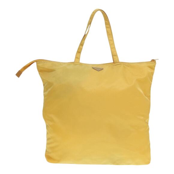PRADA Tote Bag Nylon Yellow - Picture 1 of 16